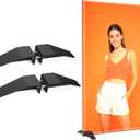 Foam Board Stand Heavy Duty Stainless Steel Adjustable Sign Holder Base for Any Size Board Ideal for Commercial Advertising, Events, Store Displays (Enhanced Edition)