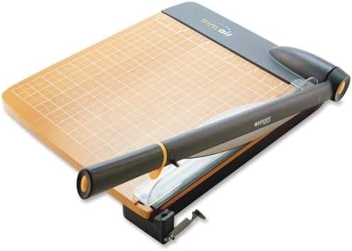 Westcott 18'' TrimAir Wood Guillotine Paper Cutter & Paper Trimmer, 30 Sheet (15108)