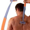 BroShaver 3.0, DIY Back & Body Hair Trimmer - Wet or Dry Shave for Men. Split Handle Razor with Ergonomic Grip