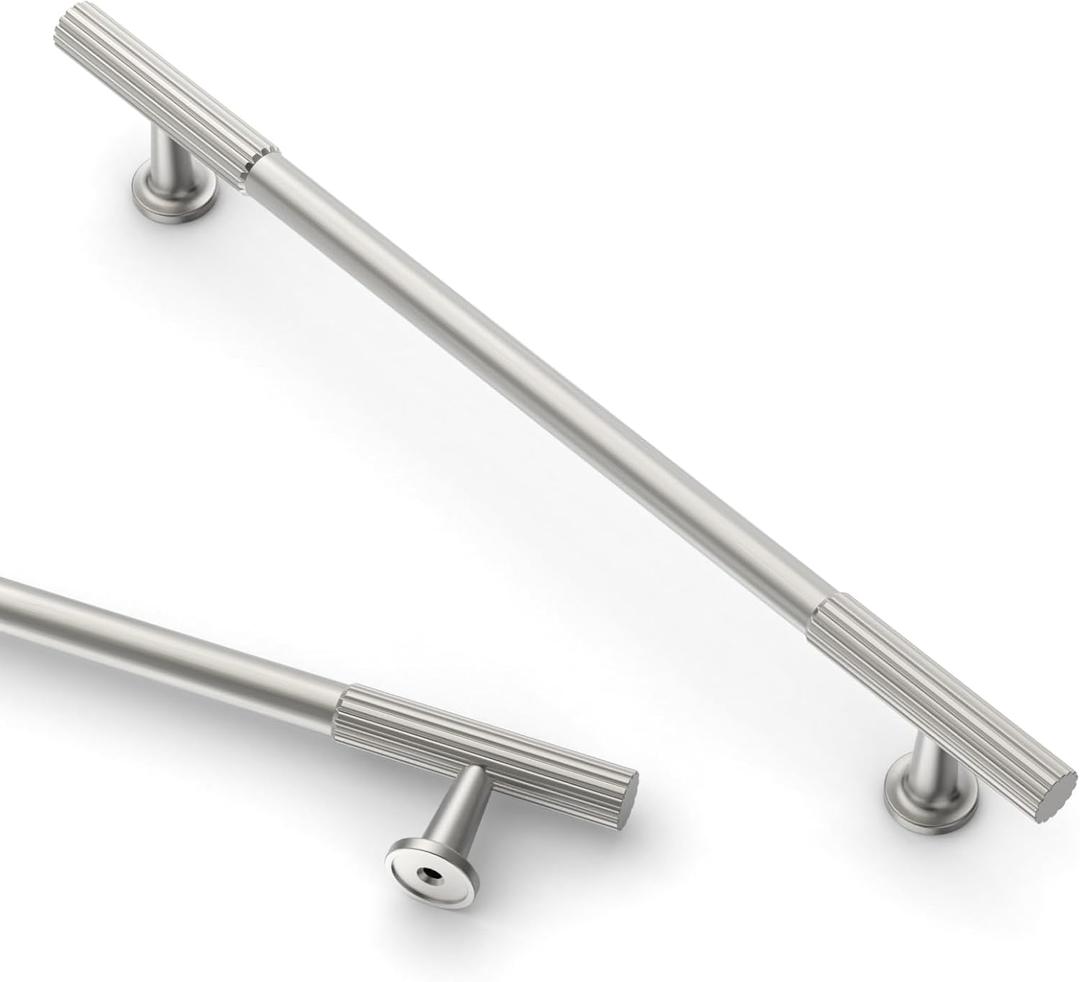 Asidrama 6 Pack 12.5 Inch(320mm) Brushed Satin Nickel Cabinet pulls Kitchen Cabinet Handles, Cabinet Pulls Kitchen Cabinet Hardware for Cupboard Drawer Pulls