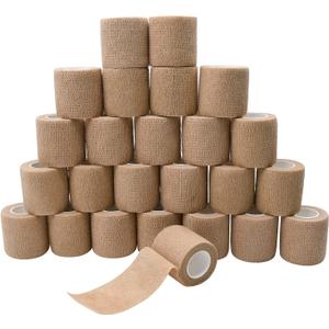 6pcs 2in Self Adhesive Bandage Wraps, Vet Wraps, 12 Colors to Choose, 5 Yard Self Adherent Wraps for Sports, Wrist, Ankle and Swelling