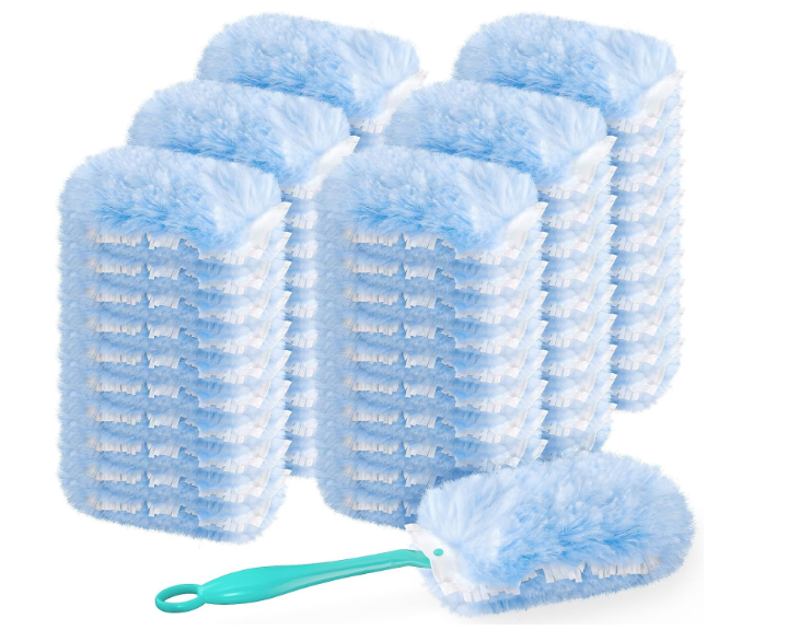 60 Count 360 Dusters Refills Compatible with Swiffer Duster with 2 Upgrade Hands Pack Of 2