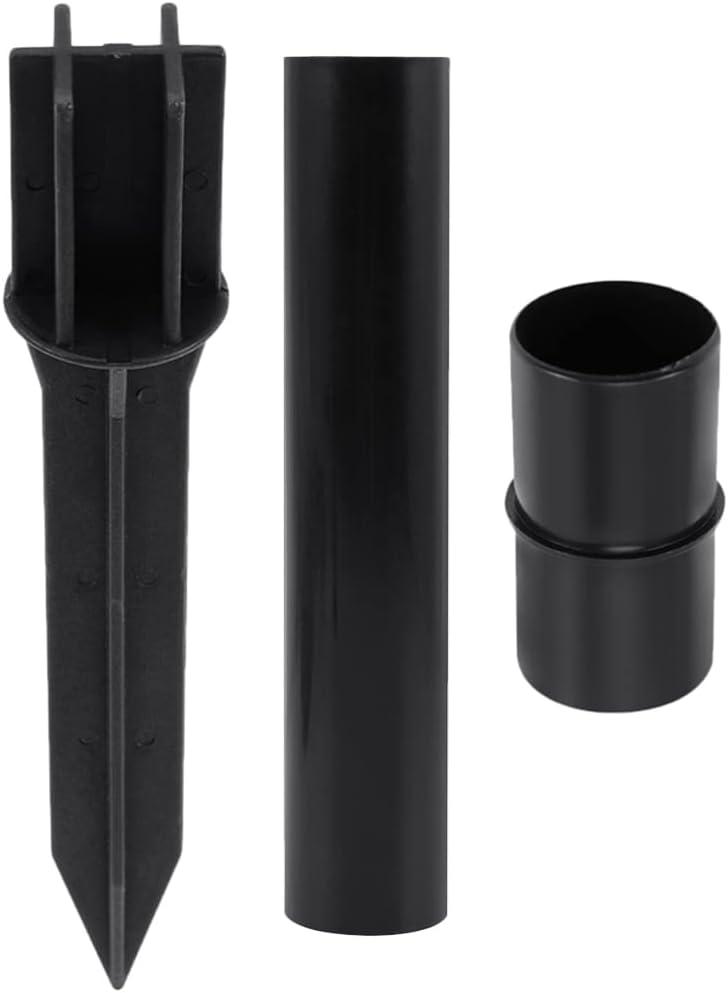 Yardwe Solar Light Replacement Stakes Set, Plastic Ground Spikes with Connector Buckle for Outdoor Landscape Lights, 6.57 X 1.25 Inches, Weatherproof and Lightweight