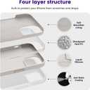 OTOFLY Designed for iPhone 14 Case, Silicone Shockproof Slim Thin Phone Case for iPhone 14 6.1 inch (Stone)
