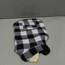 ASENKU Dog Winter Coat, Fleece Doggie Jacket Plaid Reversible Vest Waterproof Windproof Cold Weather Clothes for Small Medium Large Dogs (M, White)