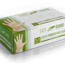 3 x SAFEGUARD Latex Gloves, Powder Free and Food Grade Gloves, 100 Count