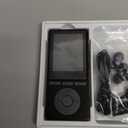 64GB MP3 Player with Bluetooth 5.3, Music Player with HiFi Sound for Sports Runners, 2.4" Screen MP3 Player Built in HD Speaker Voice Recorder FM Radio E-Book, Expanded Up to 128GB, Earphone Included (Black)