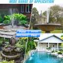 20W Solar Fountain Pump, 350GPH Submersible Solar Pond Pump with Adjustable Flow & 4 Nozzles, Anti-Clog Barrier Bag for Bird Bath, Outdoor Pond, Garden Water Features, Pool
