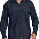 Dickies Mens Flex Relaxed Fit Long Sleeve Work Shirt L