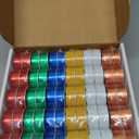 Tealight Candles Bulk Unscented in Colored Aluminum Cups Color Wax for Holiday, Party, Wedding and Home Decoration (Red|Green|Blue|Yellow|Orange|White 120pc)