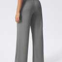 Wide Leg Pants for Women High Waist Relaxed Dress Pants with Pockets 30" (XXL)