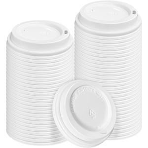 240 Pack Coffee Cup Lids, Disposable Coffee Lid, Leak Proof Plastic Lids for 10, 12, 16, 20, 24 oz Paper Cups, Hot Cup Lid 3.54 Inches/90 mm Diameter