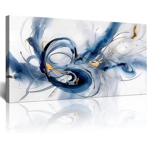 Lapremoly Wall Art For Living Room Canvas Prints Minimalism Decor Posters Large Wall Decor for Bedroom Abstract Colorful Painting Hang Pictures For Office Decoration Hotel Room Wall Artwork 30"X60"