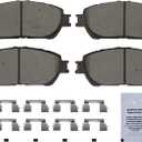 HUSCH D906 Front Ceramic Brake Pads Kit Fit For Lexus ES300 2002-2003, For ES330 2004-2006, For Toyota Avalon 2005-2007, For Camry 2005-2006, For Sienna 2004-2010, For Solara 2004-2008