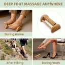 3Pcs Wood Therapy Massage Tools, Lymphatic Drainage & Maderoterapia Kit for Body Sculpting, Anti Cellulite, Wooden Muscle Roller for Deep Tissue, Back, Legs, Foot Roller for Plantar Fasciitis