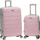 Rockland Melbourne Hardside 2 Piece Expandable Spinner Wheel Luggage Set, (20"/28"), Mint