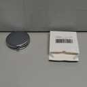 Compact Mirror for Purse, Double-Sided 1X/2X Magnifying Metal Pocket Makeup Mirrors(Round, Silver)