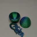 Small Dragon Eggs with Dragon Inside, 3D Printed Surprise Funny Gifts for Kids, Articulated Dragon Fidget Toys for Adults, Executive Desk Toys Office Room Dcor (Christmas Green)