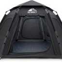 Hewolf 2/3/4 Person Camping Tent - Instant Pop Up Waterproof 2 Doors Tent with Easy Setup | 3-Season Hexagonal Dome Design for Family, Hiking & Traveling