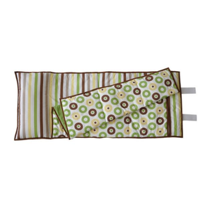 Bacati - Mod Dots/Stripes Green Yellow Beige Brown Toddler Nap Mat