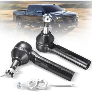 Front Outer Tie Rod Ends ES3493T Driver and Passenger Side 2 pcs Compatible with Cadillac Escalade ESV EXT | Chevroletn Avalanche | Silverado | Suburban 1500 2500 | GMC Sierra | Yukon XL 150
