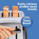 Hamilton Beach 2 Slice Toaster with Extra-Wide Slots, Bagel Setting, Toast Boost, Slide-Out Crumb Tray, Auto-Shutoff & Cancel Button, Defrost Function, Stainless Steel (22794)