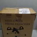 TABEKE Under Desk Pedal Exerciser, Fully Assembled Mini Exercise Bike for Leg and Arm Workouts, Foldable Desk Bike Peddler Machine for Seniors with Clear LCD Display & Adjustable Resistance