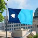 10 x XIFAN New Minnesota State Flag 3x5 ft, New MN Flags for Outside with Durable Polyester/Vibrant Print/Brass Grommets for Indoor Outdoor Decoration