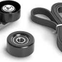 90K-38178A Drive Belt Tensioner Pulley Kit Fit for Chevy Colorado Fit for GMC Canyon 2004-2012, Fit for Hummer H3 2006-2010, Fit for Isuzu i-280/i-350 2006, Fit for Isuzu i-290/i-370 2007-2008