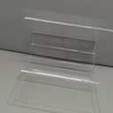 36pcs Wood Shelf Label Holder Plastic Price Tag Holder Supermarket Retail Sign PVC Clear Shelf Label Holder (Includes 50 Pieces Label Inserts) Perfect Fits 18 mm Wooden Shelving. (18mm thickness shelf (Suitable 16-18mm))