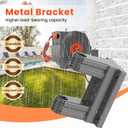 Upgraded Retractable Garden Hose Reel 1/2" x 155 ft Pro 180 Swivel Metal Bracket Automatic Retract Heavy Duty Hose Reels Wall Mount Any Length Lock 9 Pattern Nozzle Garden Watering
