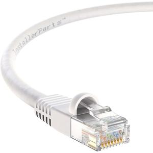 InstallerParts CAT6 Cable UTP Booted [White] - 12 FT - 1 Pack - Professional Series - 10Gbps, Cat6 Patch Cable, Network, Internet