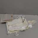 Bofiyma Foldable Doll Wardrobe Storage Compatible with Labubu - Complete Display Kit with 15 Hangers, Rod & 4 Stands - Sliding Door Organizer with Top Shelf