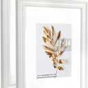11x14 Picture Frames White, Display Picture 8x10 with Mat, 2 Set Photo Frames for Wall Mounting Home Decor
