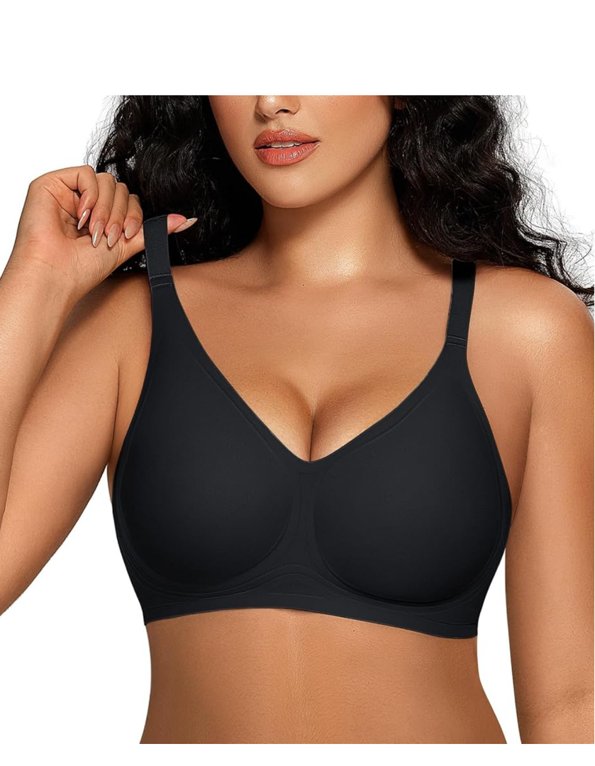 OEAK Women Comfortable Push Up Bras Wireless Seamless Full Coverage Bralette Buttery Soft Everyday Tshirt Bra Convertible Bra
Size M