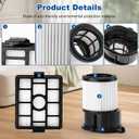 IP3251 IP3252 IP3124 HEPA Filter Replacement Compatible with Shark IP3251 Cordless PowerDetect Clean Empty Lightweight Stick Vacuum and Shark IP3251C PowerDetect Auto Empty System Dock (1 Pack)