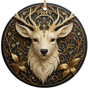 2025 Christmas Ornament  Deer Hunting Art Ornament, Hunter Christmas Tree Decoration, Outdoor Sportsman Holiday Keepsake Gift