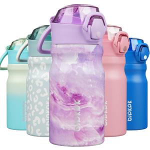 BJPKPK Stainless Steel Insulated Water Bottle With Straw Lid 14oz Reusable Metal Thermo Bottles Keep Cold And Hot,Dawn