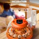 12 Egg Incubator with Automatic Turning & Humidity Control, Fully Automatic Incubators with Egg Candler, STEM/STEAM Educational kit, for Hatching Chicken, Duck, Quail, Pigeon, Home, Classroom Use