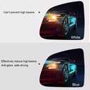 2Pcs Side Mirrors for Tesla Model X 2016-2025 Wide Angle Anti Glare Heat Defogging Blue Lens with Backing Plate