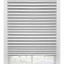 6 Packs Cordless Light Fully Blocking Pleated Shade Blinds Light Filtering 36 in x 72 in Easy to Cut and Install, White