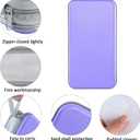 CD Case, Siveit DVD Case Holder 96 Capacity Hard Plastic CD DVD Disc Cases Storage Binder Wallet for Car Home Office Travel (Lavender)