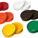 Carlisle FoodService Products Stor N' Pour Bottle Caps Lids with Stacking Ridge for Bar, Kitchen, And Restaurants, Plastic, 3.5 Diameter, Assorted, (Pack of 12)