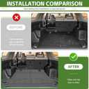 Trunk Mat for 2010-2024 Toyota 4Runner 5 Seats (W/O Sliding Tray & No 3rd Seat) Rear Cargo Mat All Weather TPE Protector Trunk Liner Accessories
