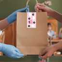 2 x Whaline 109 Yard Halloween Packaging Tape Cute Pink Ghost Pumpkin Flower Pattern Tape Cartoon Shipping Tape for Small Business DIY Crafts Box Carton Decor