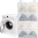 Bra laundry bags for washing machine, 1pc, Holds 4 A-D cups sizes, Cleans, Drys, Storage and Dust-proof 4-in-1, Cleans Better Than a Single Laundry Bag