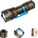 WUBEN T4 Tactical Flashlight Rechargeable, EDC Flashlight 850 High Lumen, 1315ft Long Throw Flash Light, IP68 Waterproof Camping Flashlight for Home, Inspection, Emergency, Work (Desert Tan)