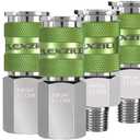 Flexzilla Pro High Flow Coupler & Plug Kit, 1/4" NPT, 14-Piece - A53458FZ