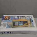 Bamboo Bread Box for Kitchen Counter-Large Capacity Bread Storage Container Farmhouse Bread Box with Window Bread Holder