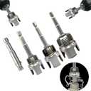 3Pcs PVC Pipe Threader Tool Kit, 1/2 3/4 1 NPT Pipe Threading Tool with Drill Bit, Integrated Internal & External Pipe Threader for Water Pipe Installation,Tools with Firmly Assembled Drill Bit.